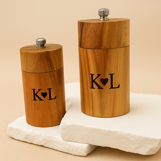 Personalised Salt and Pepper Grinder – Modern Kitchen Essential